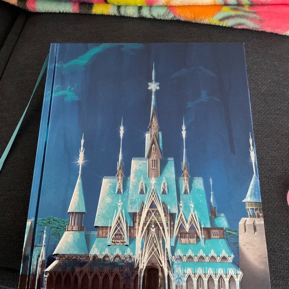 Blue and White Disney Frozen Princess Castle Journal